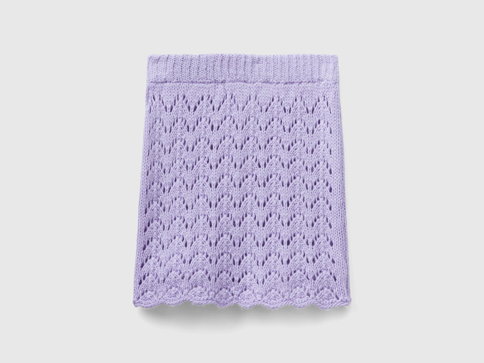 Minigonna all’uncinetto da donna lilla 2 | Benetton Outlet