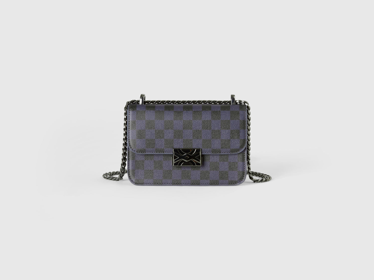Be Bag piccola a quadri blu e da donna multi-color | Benetton Outlet