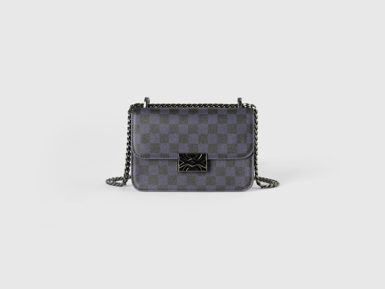 Be Bag piccola a quadri blu e da donna multi-color | Benetton Outlet