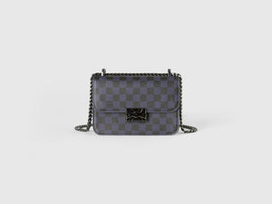 Be Bag piccola a quadri blu e