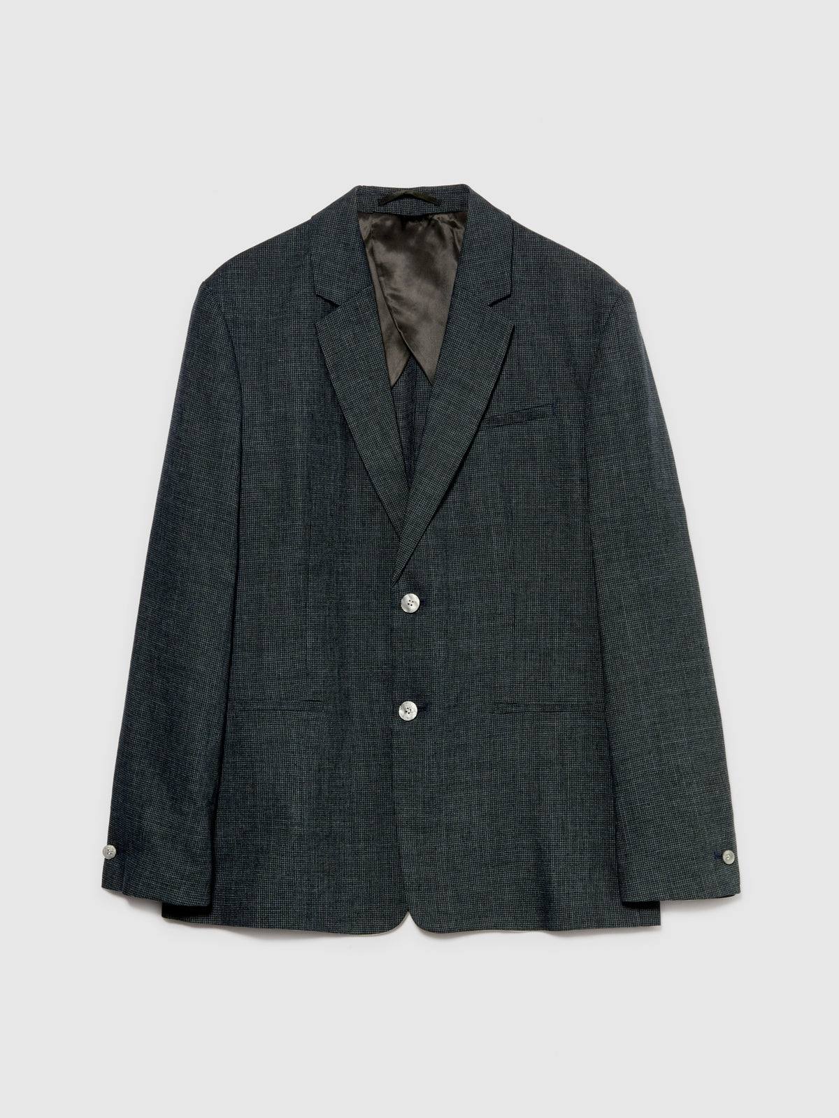 Blazer monopetto in misto lino
