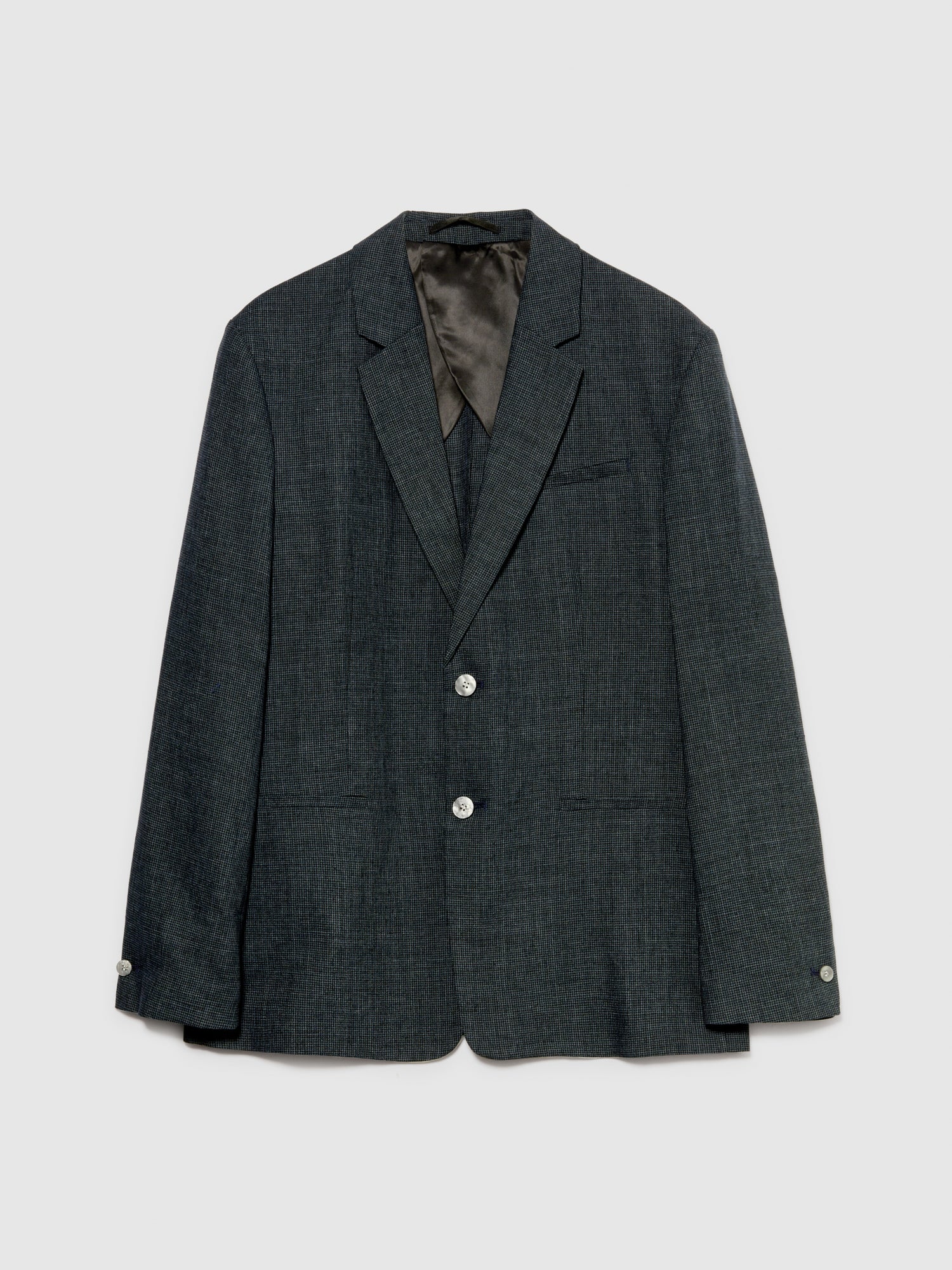 Blazer monopetto in misto lino da uomo marrone | Sisley Outlet