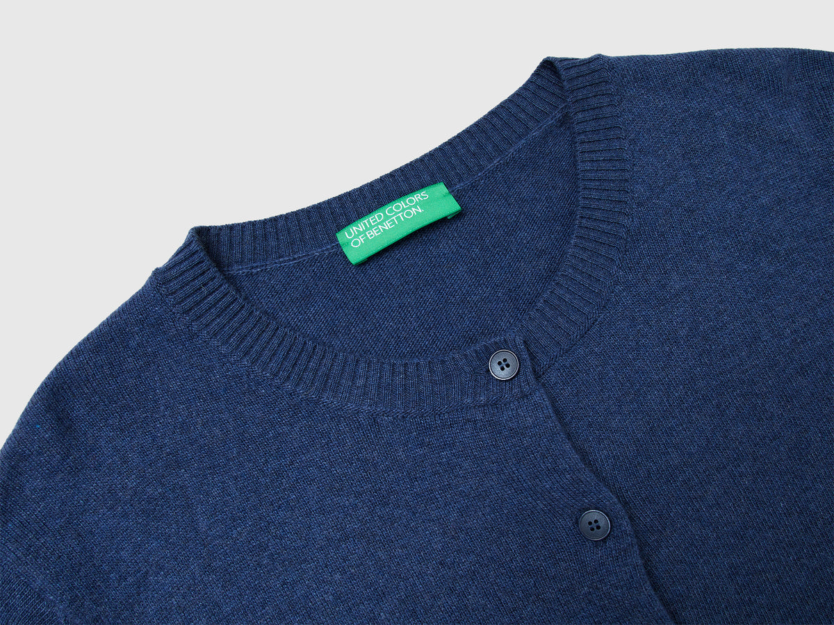 Cardigan in misto lana e cashmere