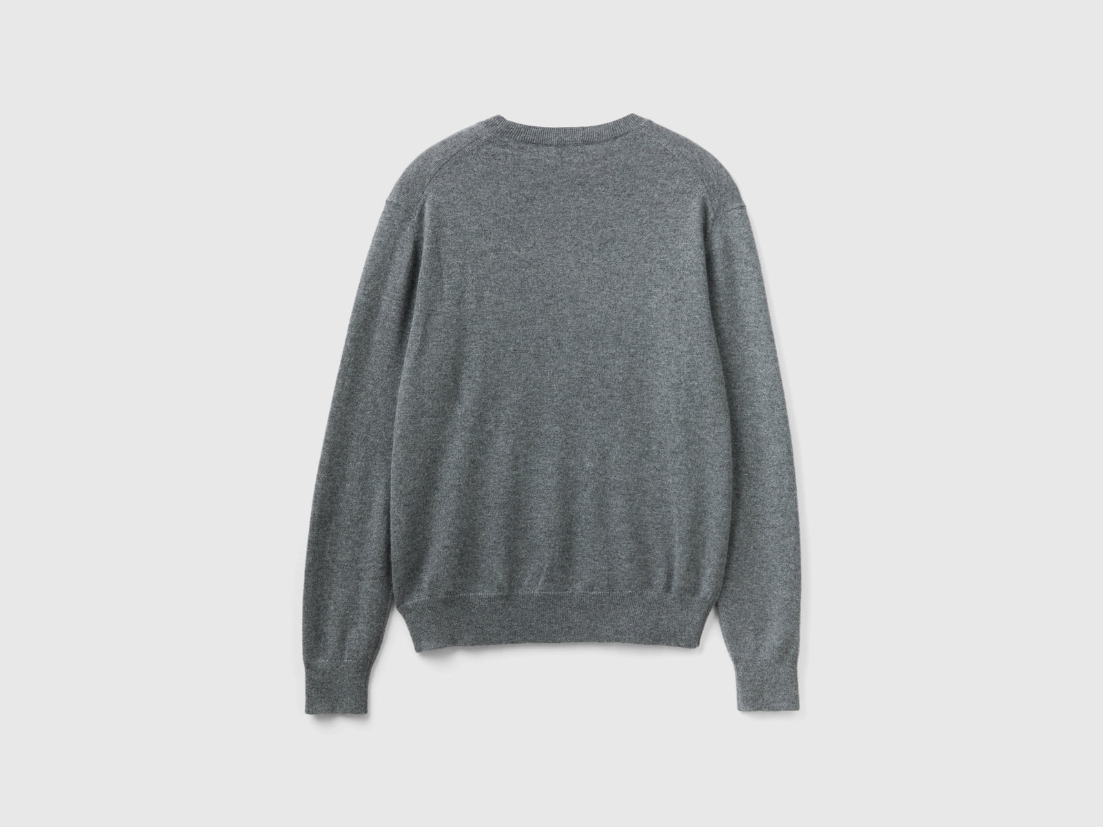 Maglia in puro cashmere da uomo grigio scuro 2 | Benetton Outlet