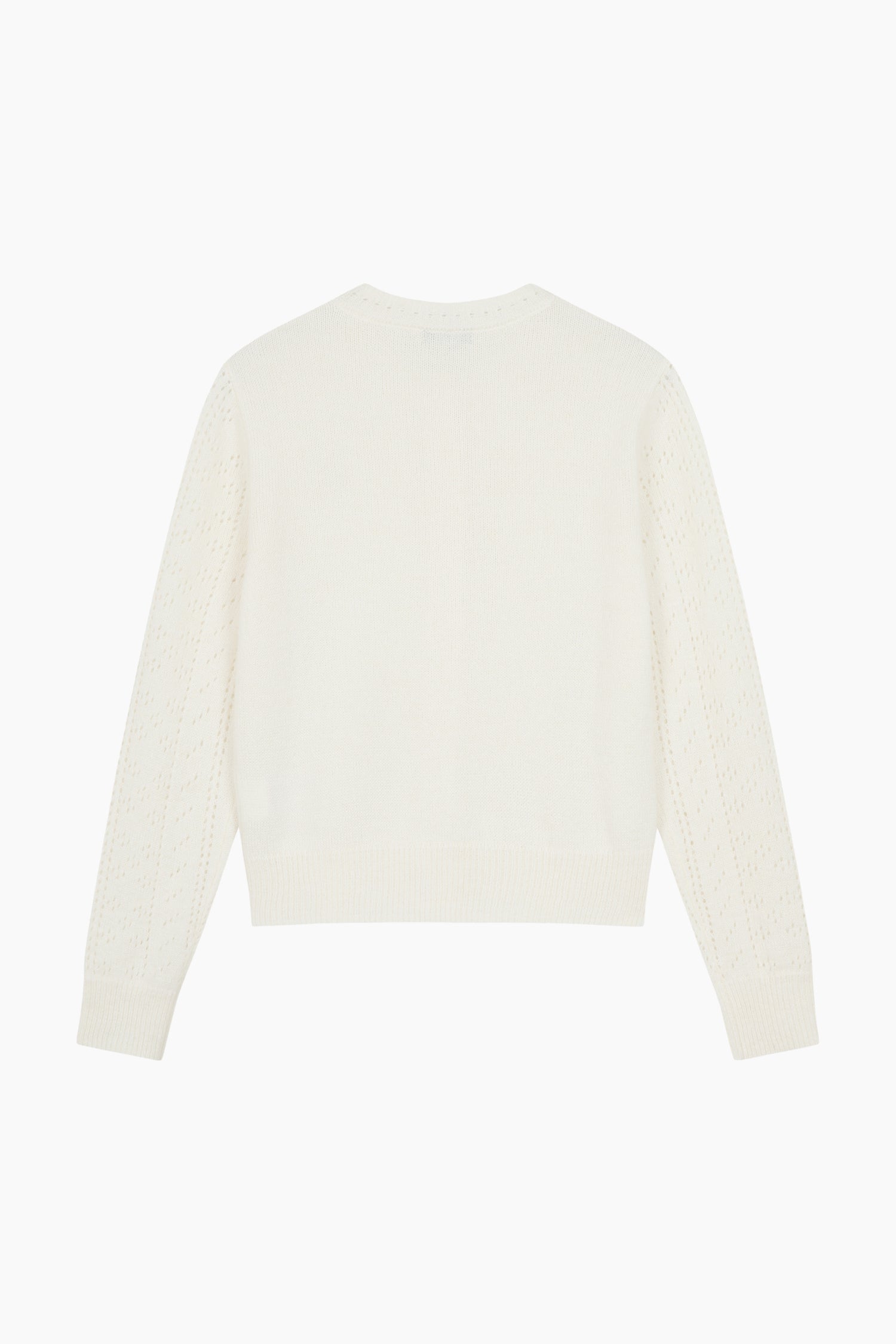 Cardigan traforato da donna bianco panna 2 | Sisley Outlet