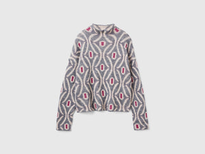 Maglia lupetto jacquard