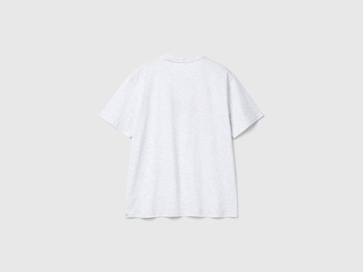 Organic cotton T-shirt with embroidered logo