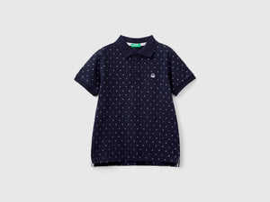 Polo micro fantasia slim fit