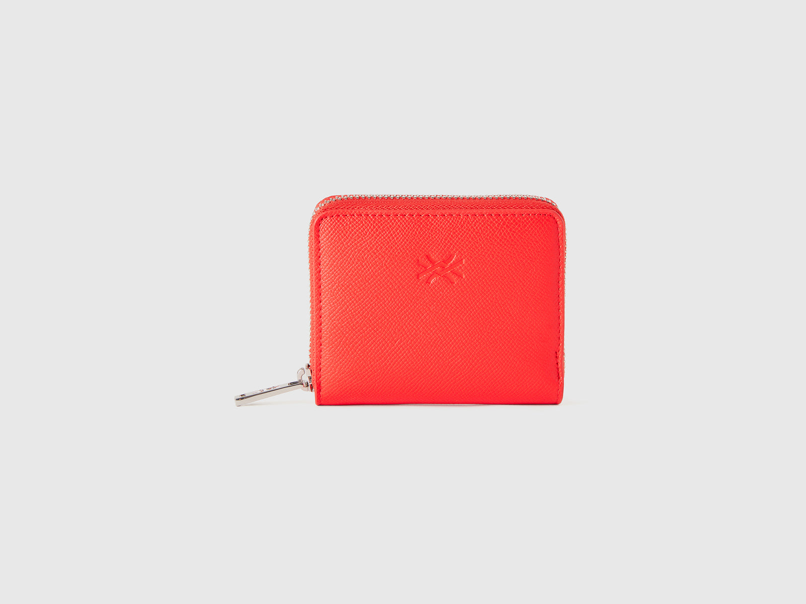 Portafoglio piccolo con zip da donna rosso | Benetton Outlet