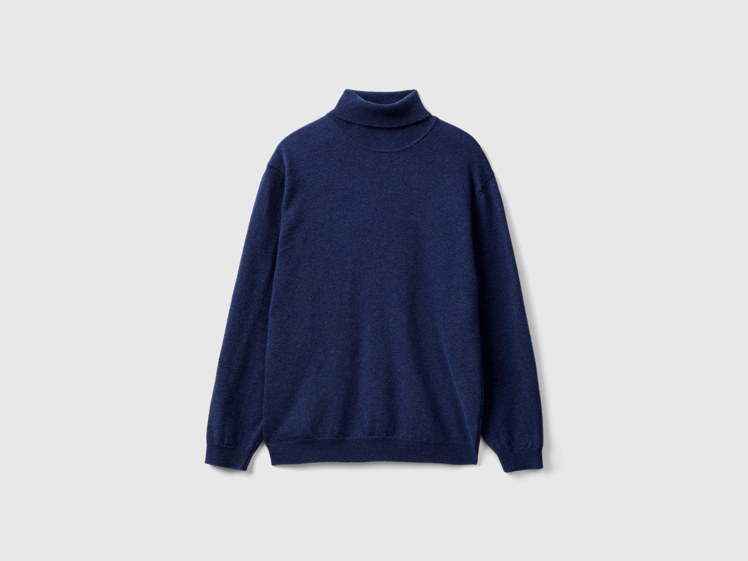 Dolcevita blu in pura lana Merino da uomo avio | Benetton Outlet