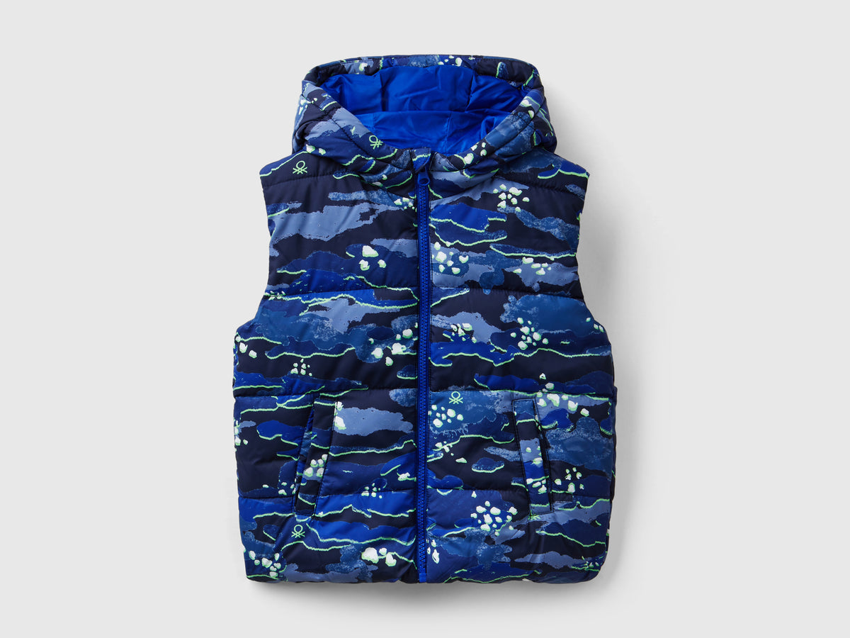 Gilet imbottito camouflage