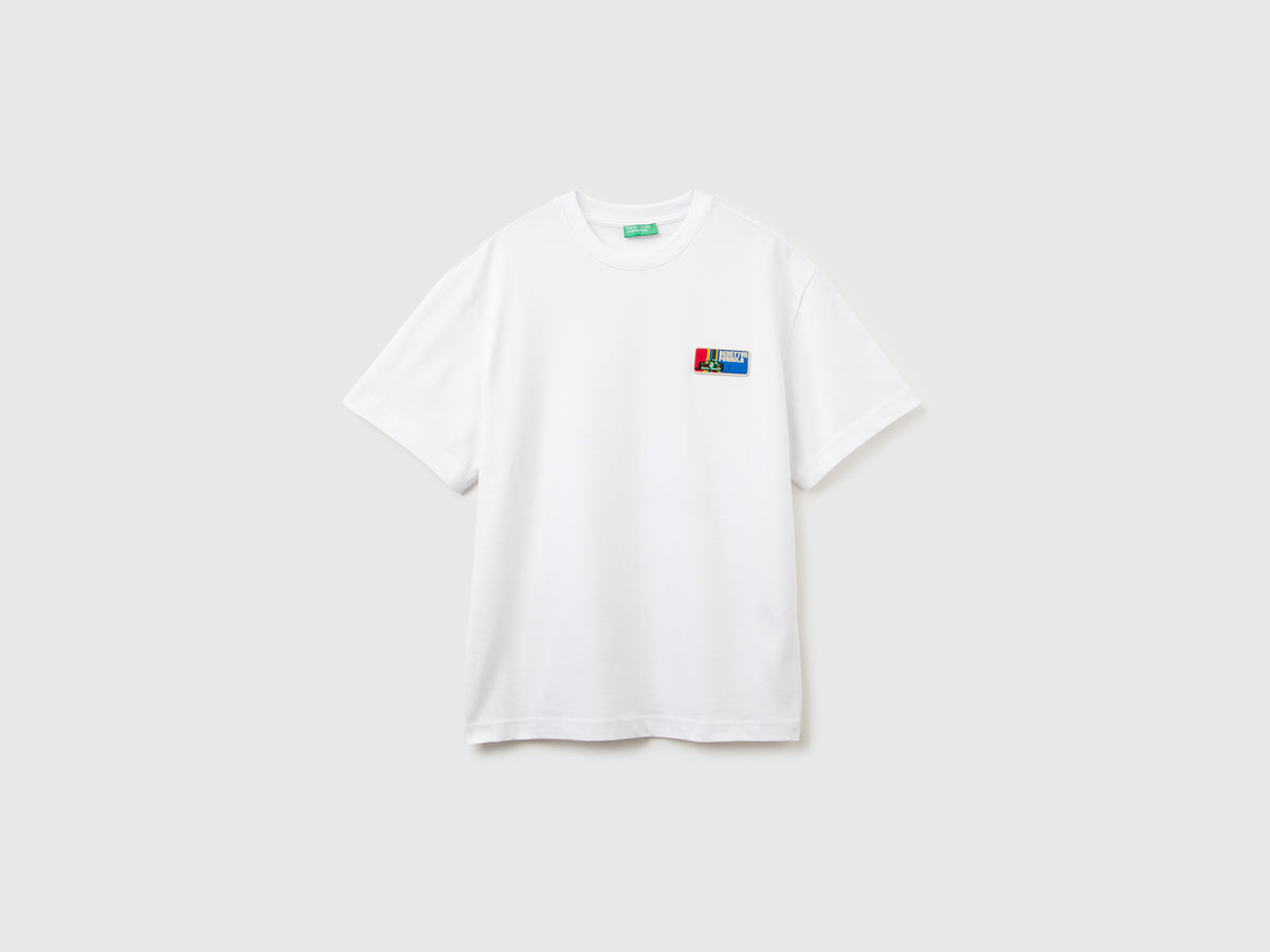 T-shirt Benetton Formula con stampa dietro