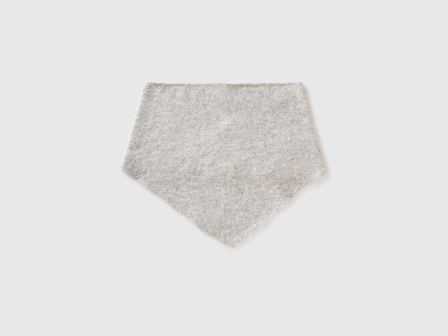 Scialle in misto lana da donna grigio chiaro | Benetton Outlet