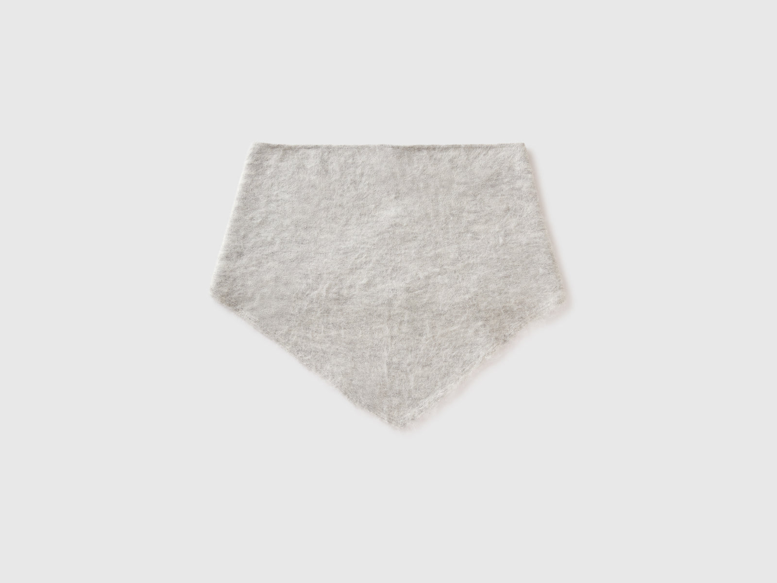 Scialle in misto lana da donna grigio chiaro | Benetton Outlet