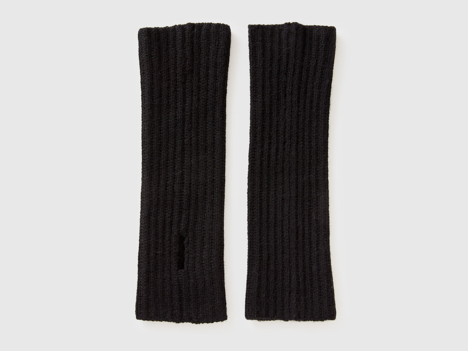 Manicotti in misto lana da donna nero | Benetton Outlet