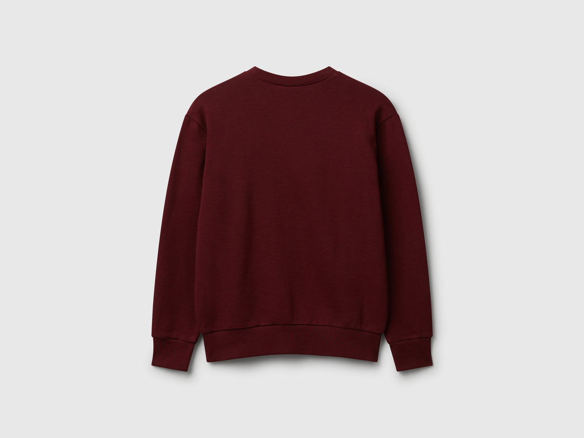 Felpa con logo in cotone