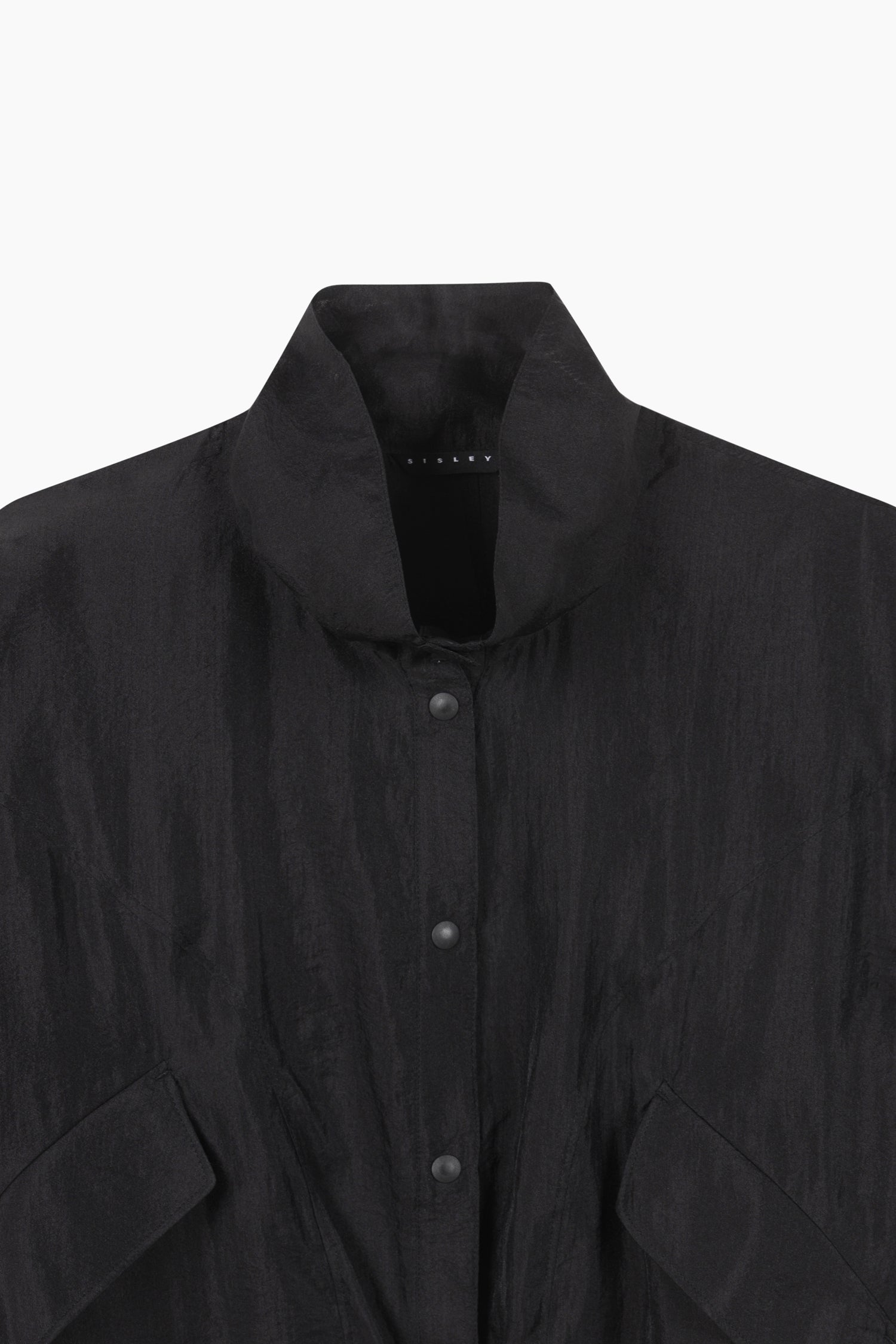 Bomber semi trasparente da donna nero 3 | Sisley Outlet