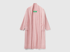 Cardigan lungo in filato riciclato