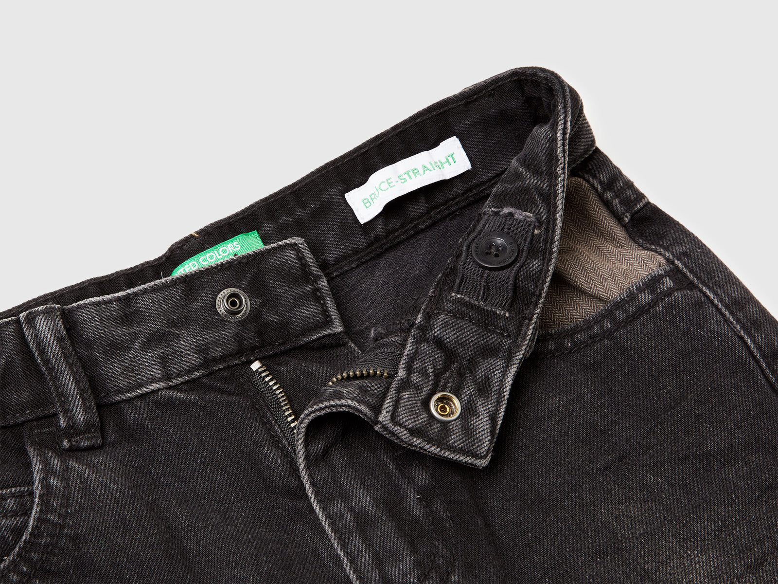 Jeans straight fit da bimbo nero 3 | Benetton Outlet