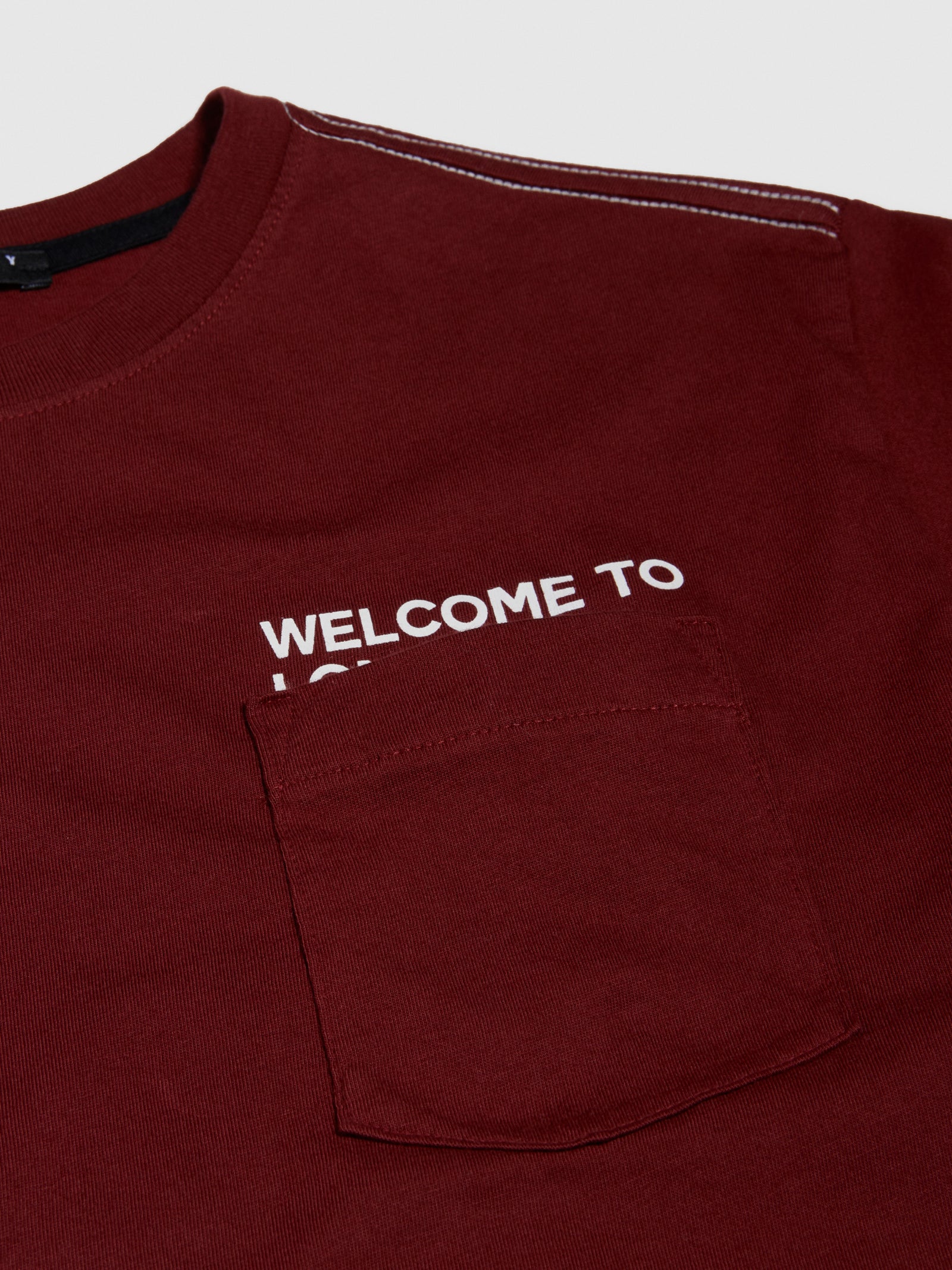 T-shirt over con stampa da bambino bordeaux 3 | Sisley young Outlet