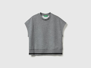 Maglia smanicata in Modal stretch