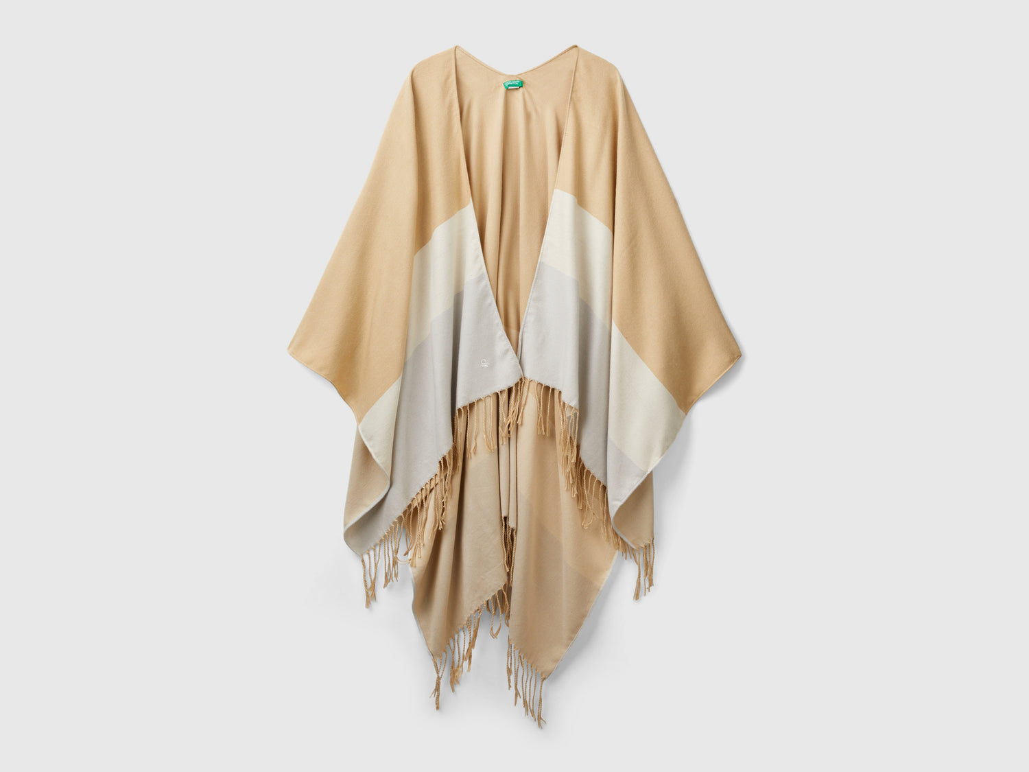 Mantella in tessuto riciclato da donna beige | Benetton Outlet