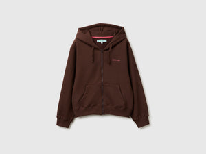 Felpa con cappuccio e zip
