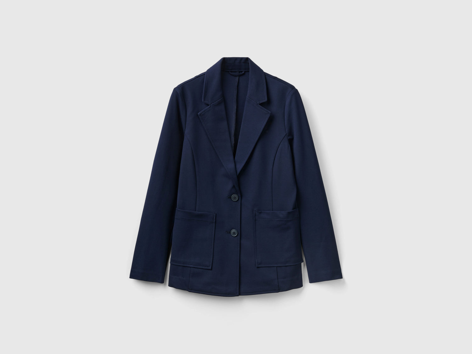 Blazer in misto viscosa stretch da donna blu scuro | Benetton Outlet