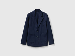Blazer in misto viscosa stretch