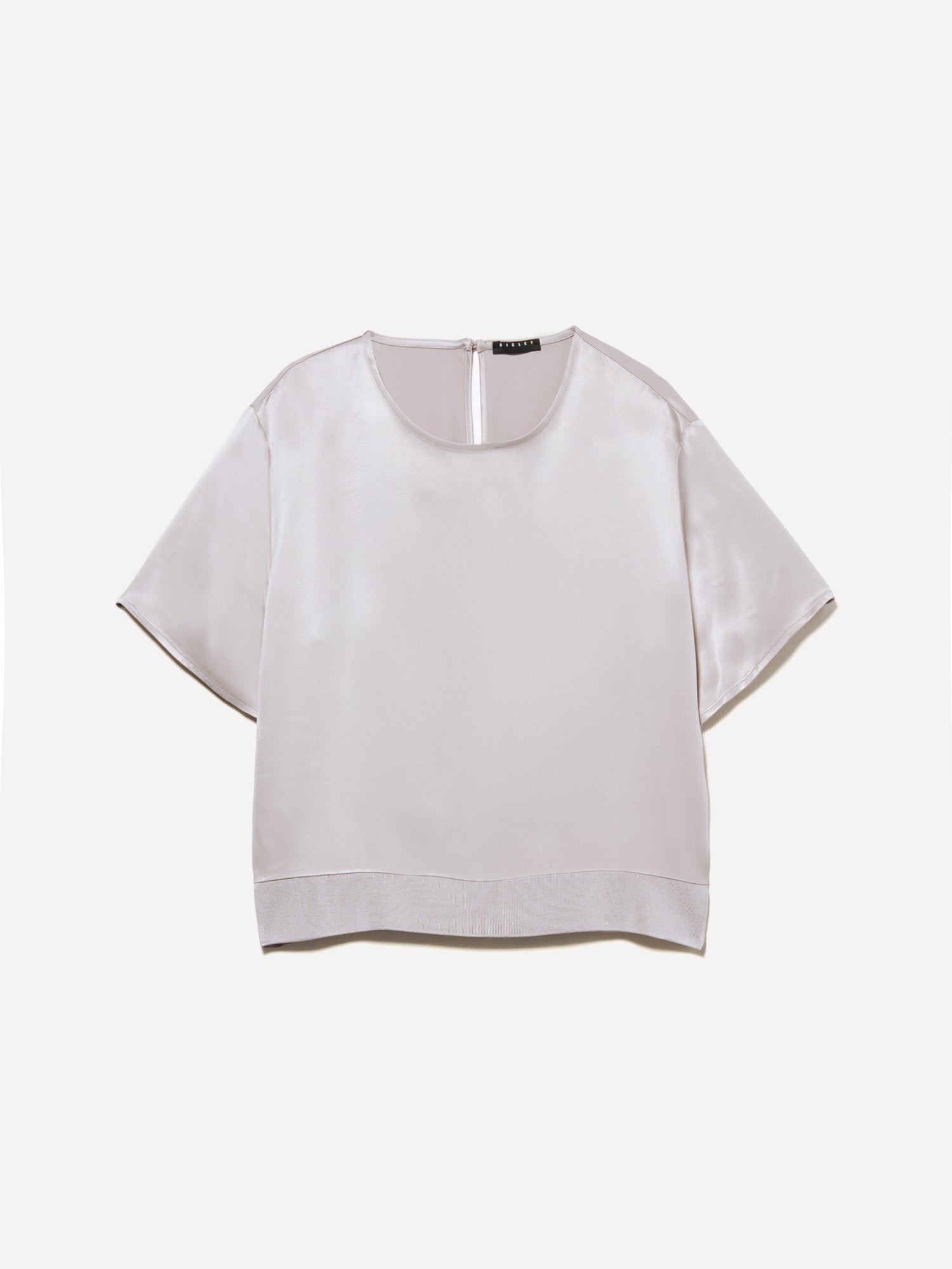 Blusa in raso da donna grigio chiaro | Sisley Outlet