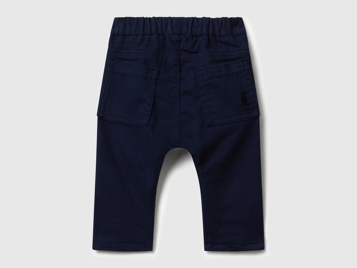 Pantaloni in misto cotone stretch