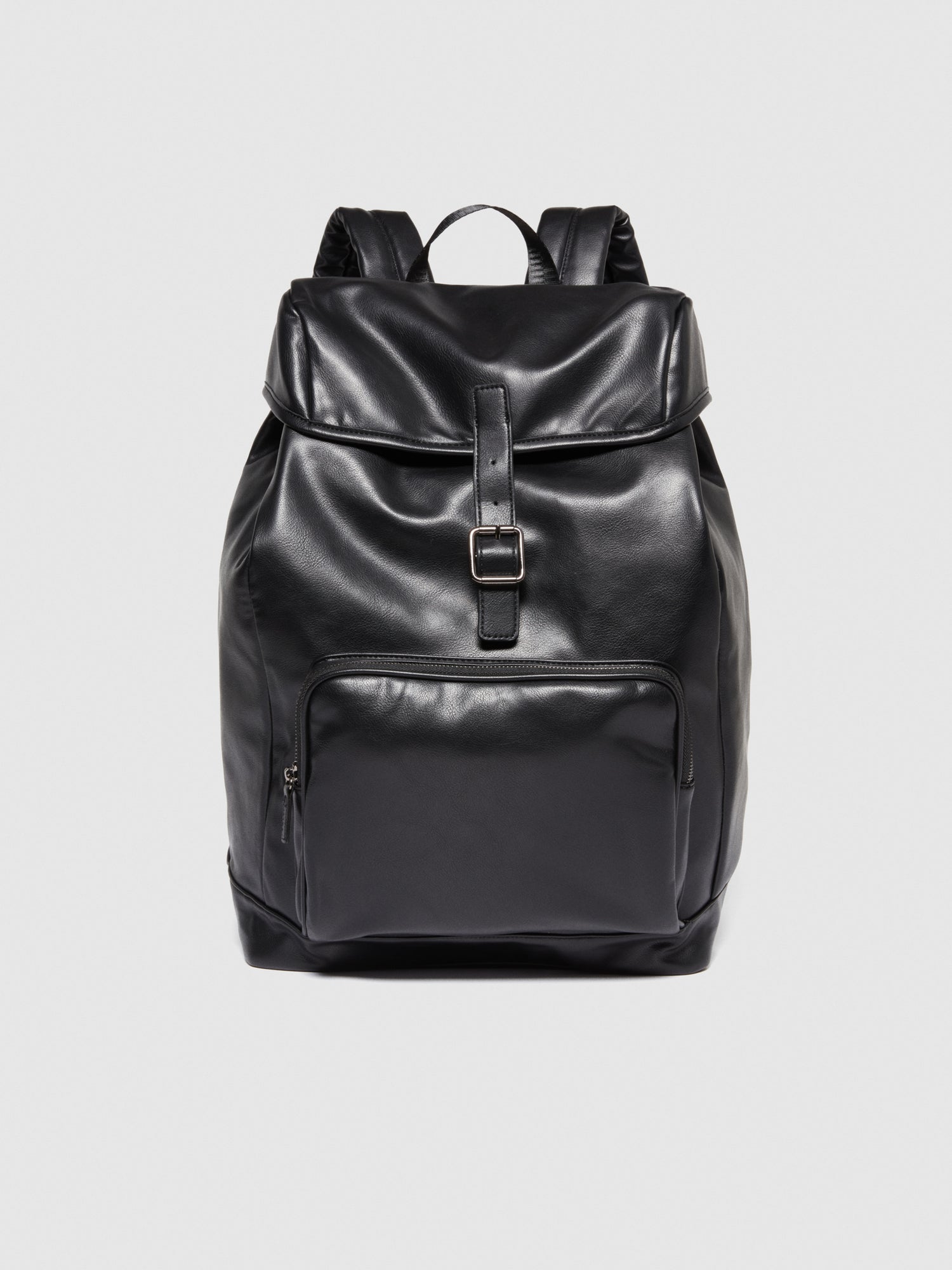 Zaino tinta unita da uomo nero | Sisley Outlet