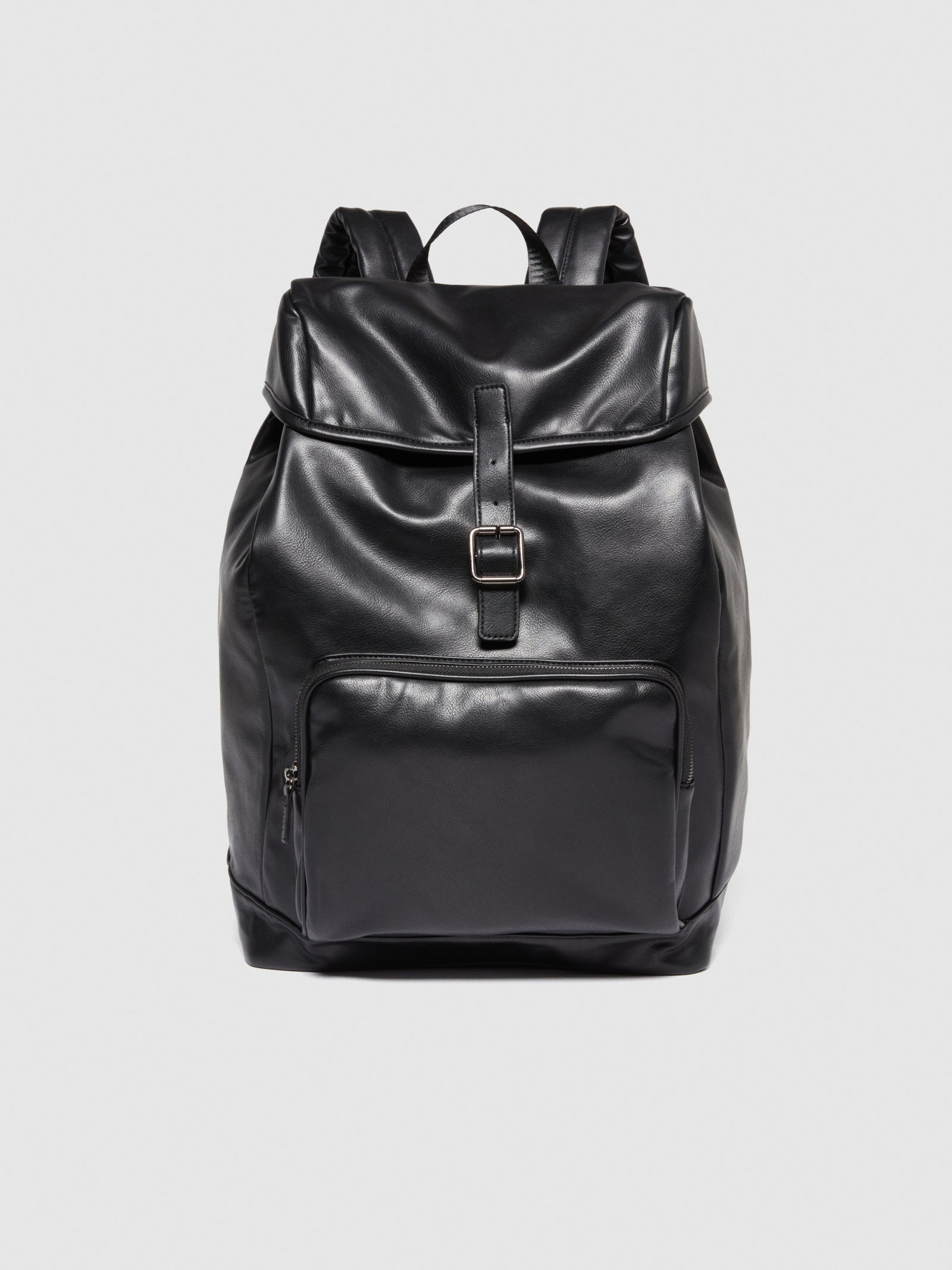 Zaino tinta unita da uomo nero | Sisley Outlet