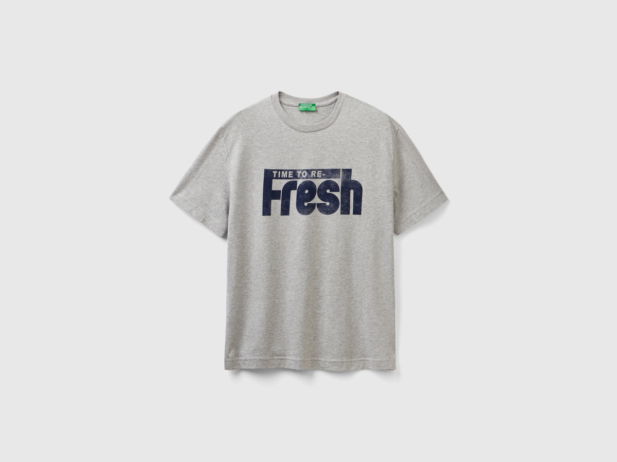 T-shirt girocollo con stampa