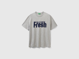 T-shirt girocollo con stampa