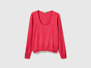Maglia con scollo quadrato
