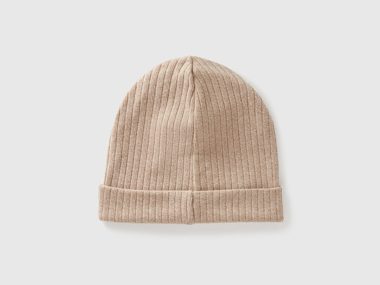 Cappello in misto viscosa stretch da bambino beige 2 | Benetton Outlet