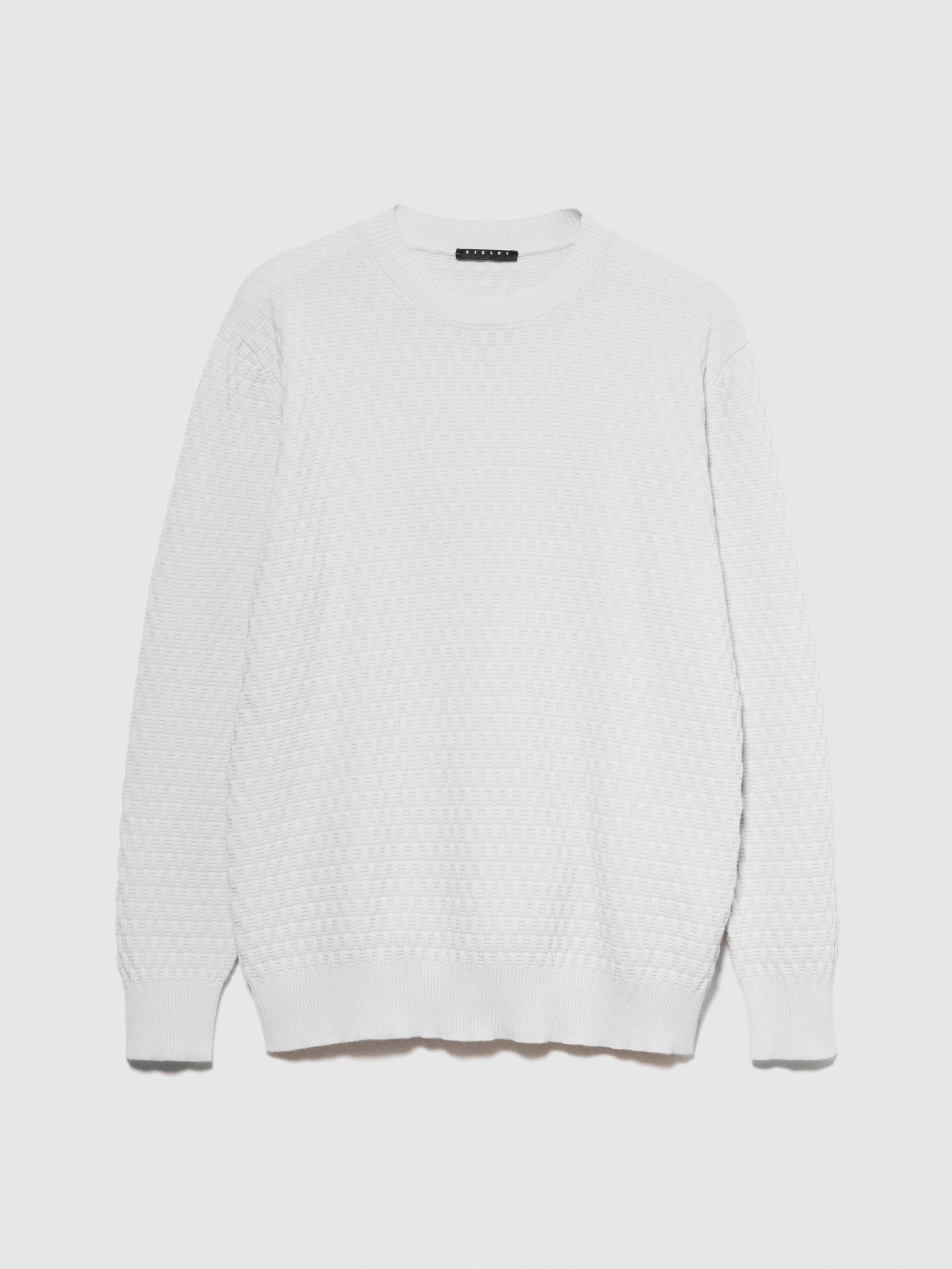 Maglia tinta unita da uomo argento | Sisley Outlet