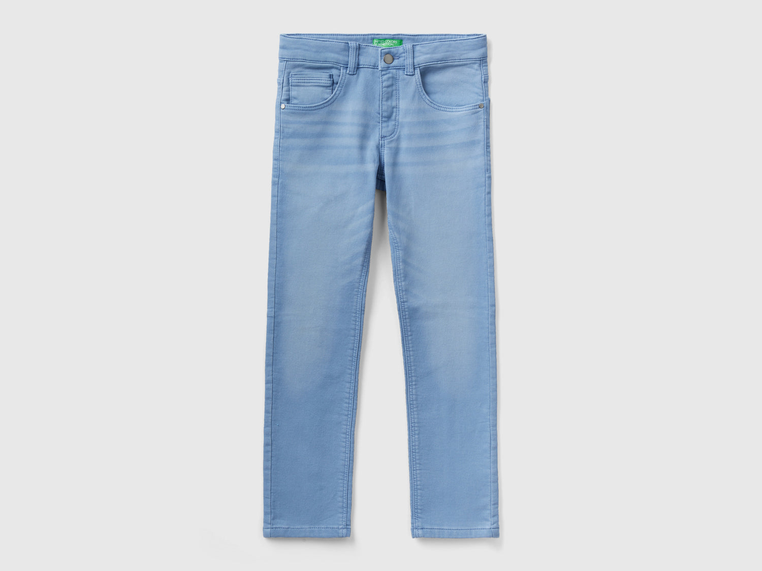 Jeans cinque tasche da bambino azzurro | Benetton Outlet