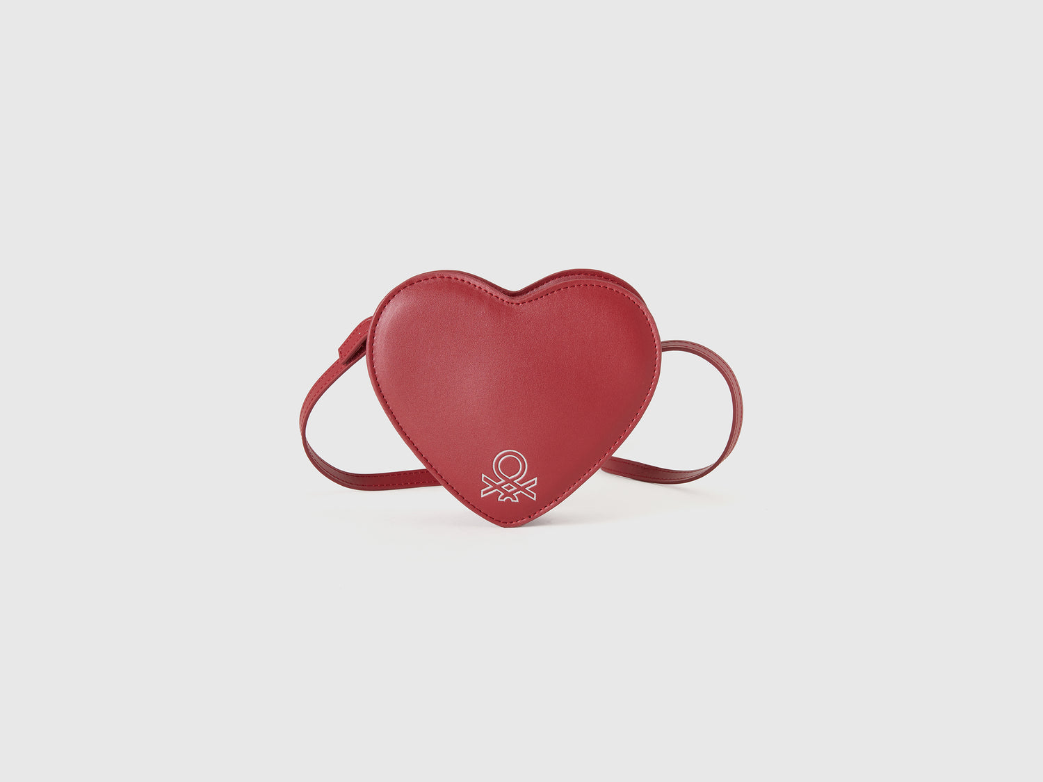 Borsa a tracolla a forma di cuore da bimba rosso | Benetton Outlet
