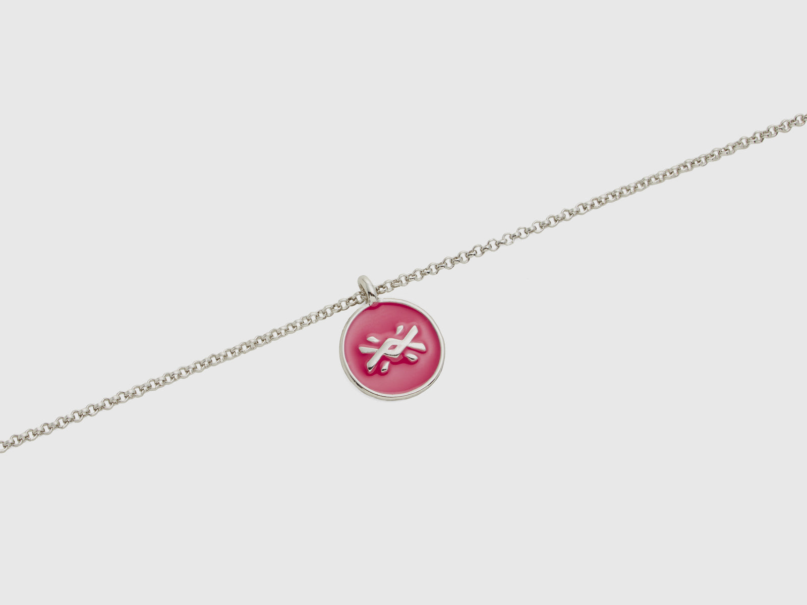 Collana con pendente da donna rosa 2 | Benetton Outlet
