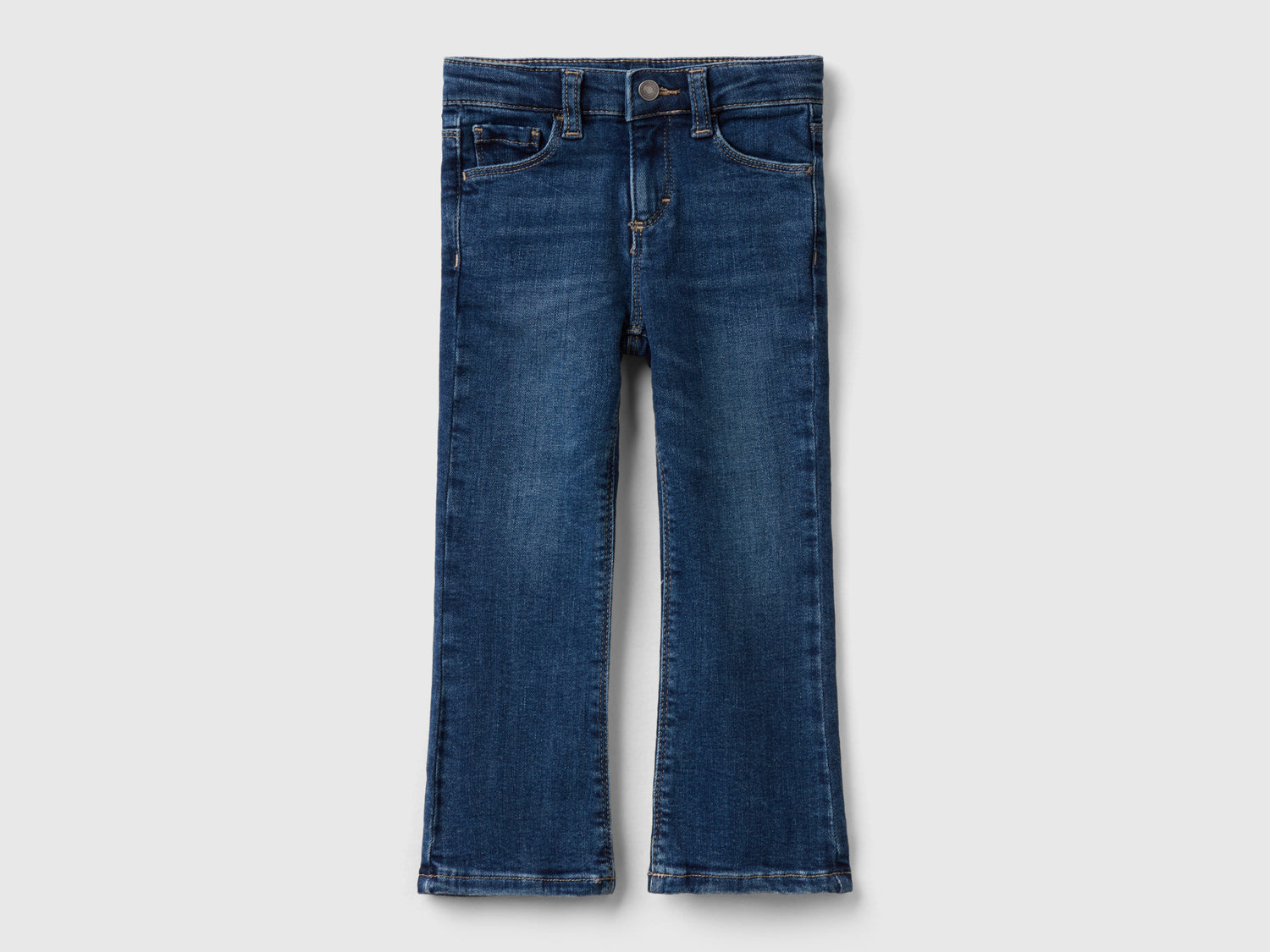 Jeans cinque tasche a zampa da bimba blu | Benetton Outlet