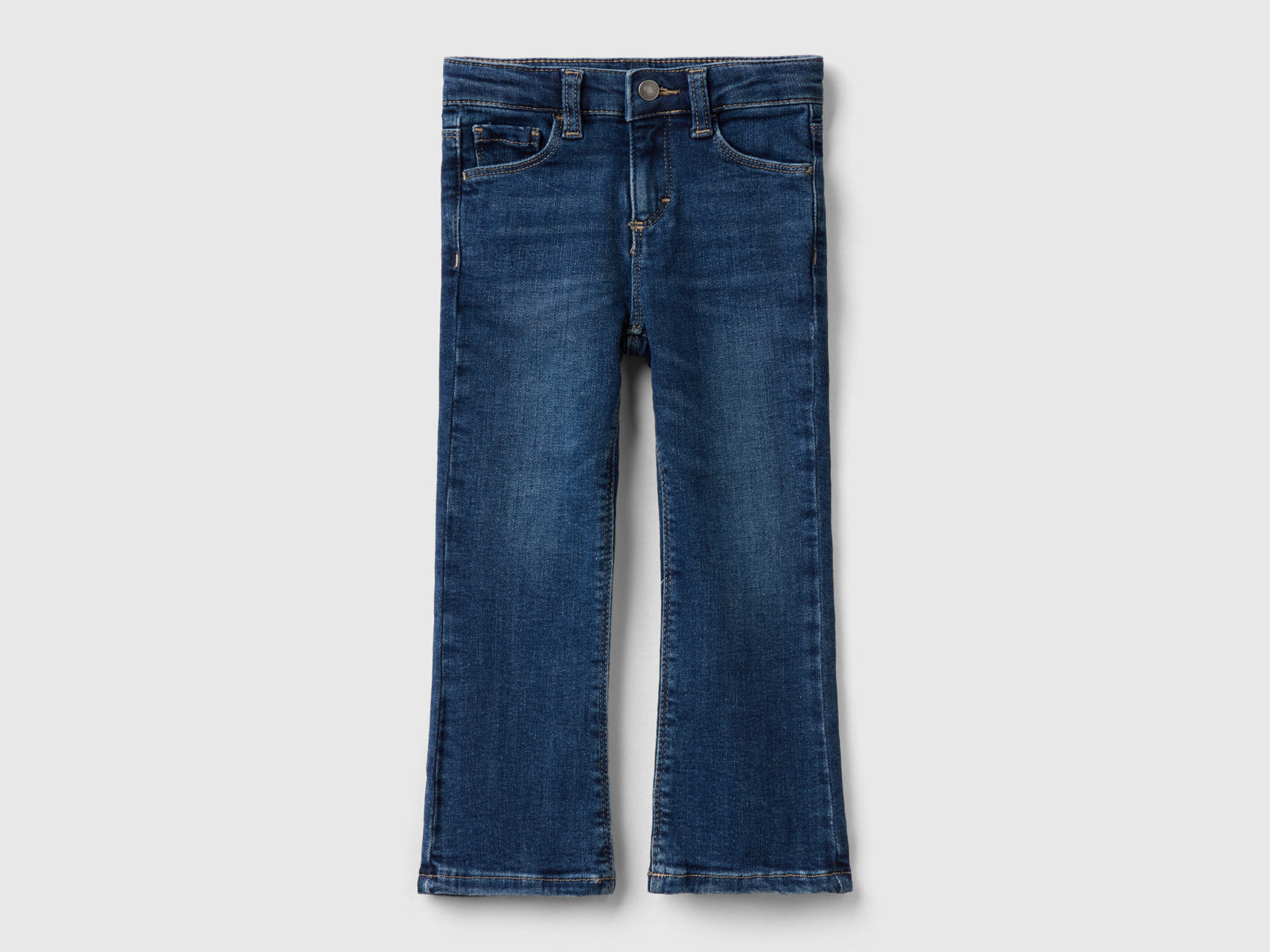 Jeans cinque tasche a zampa da bimba blu | Benetton Outlet