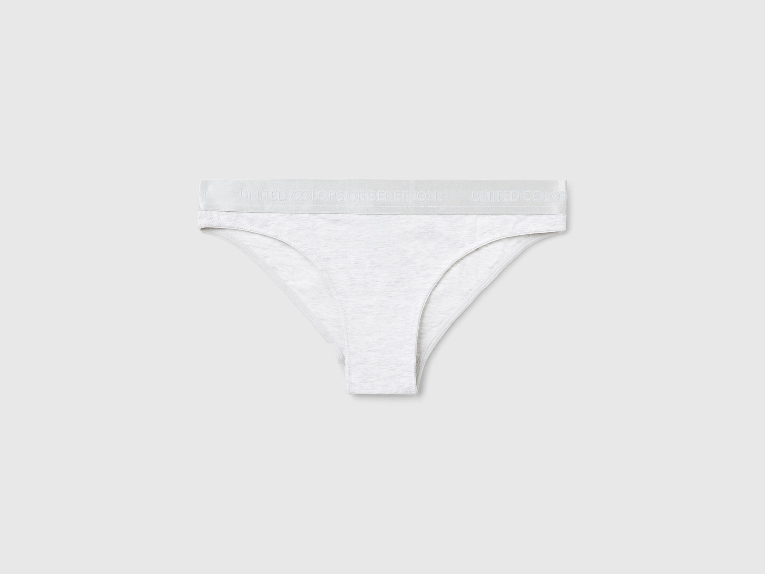 Slip in cotone bio stretch da donna grigio | Benetton Outlet