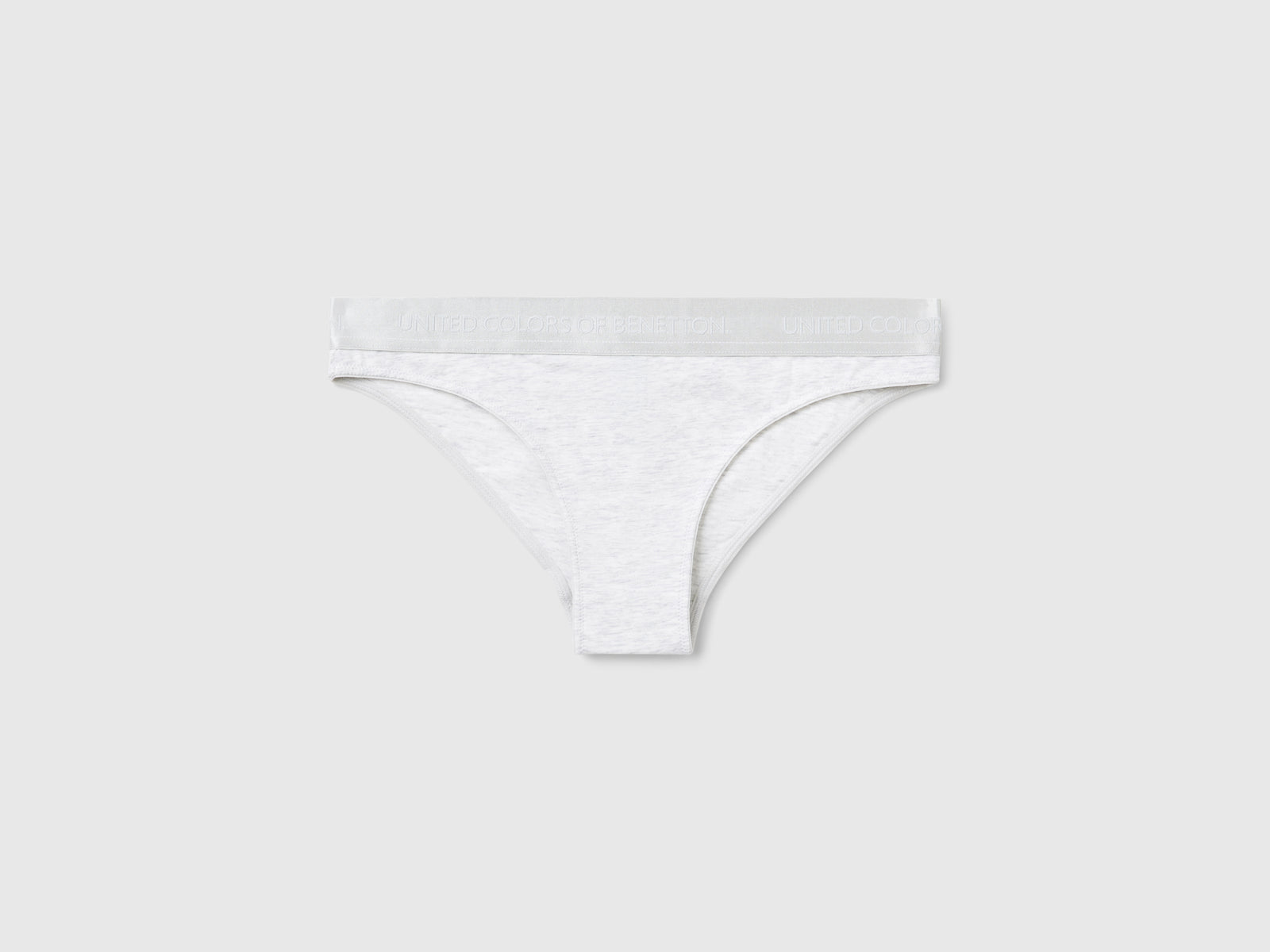 Slip in cotone bio stretch da donna grigio | Benetton Outlet
