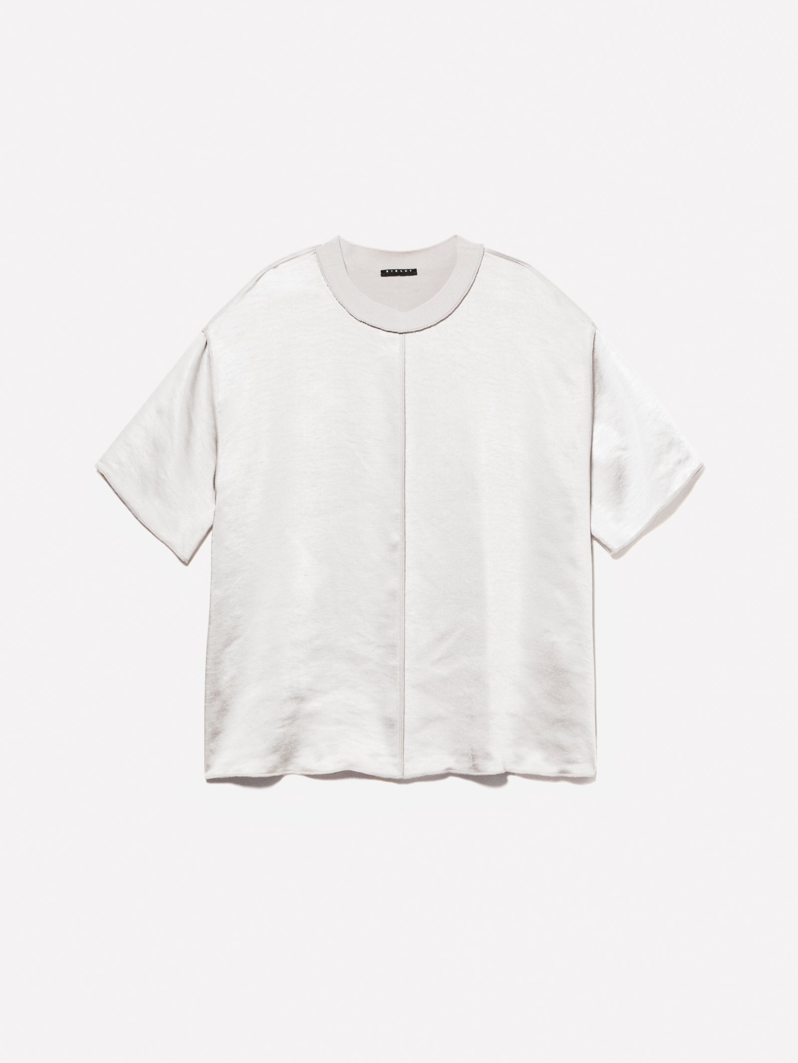 Blusa over fit in satin da donna bianco panna | Sisley Outlet