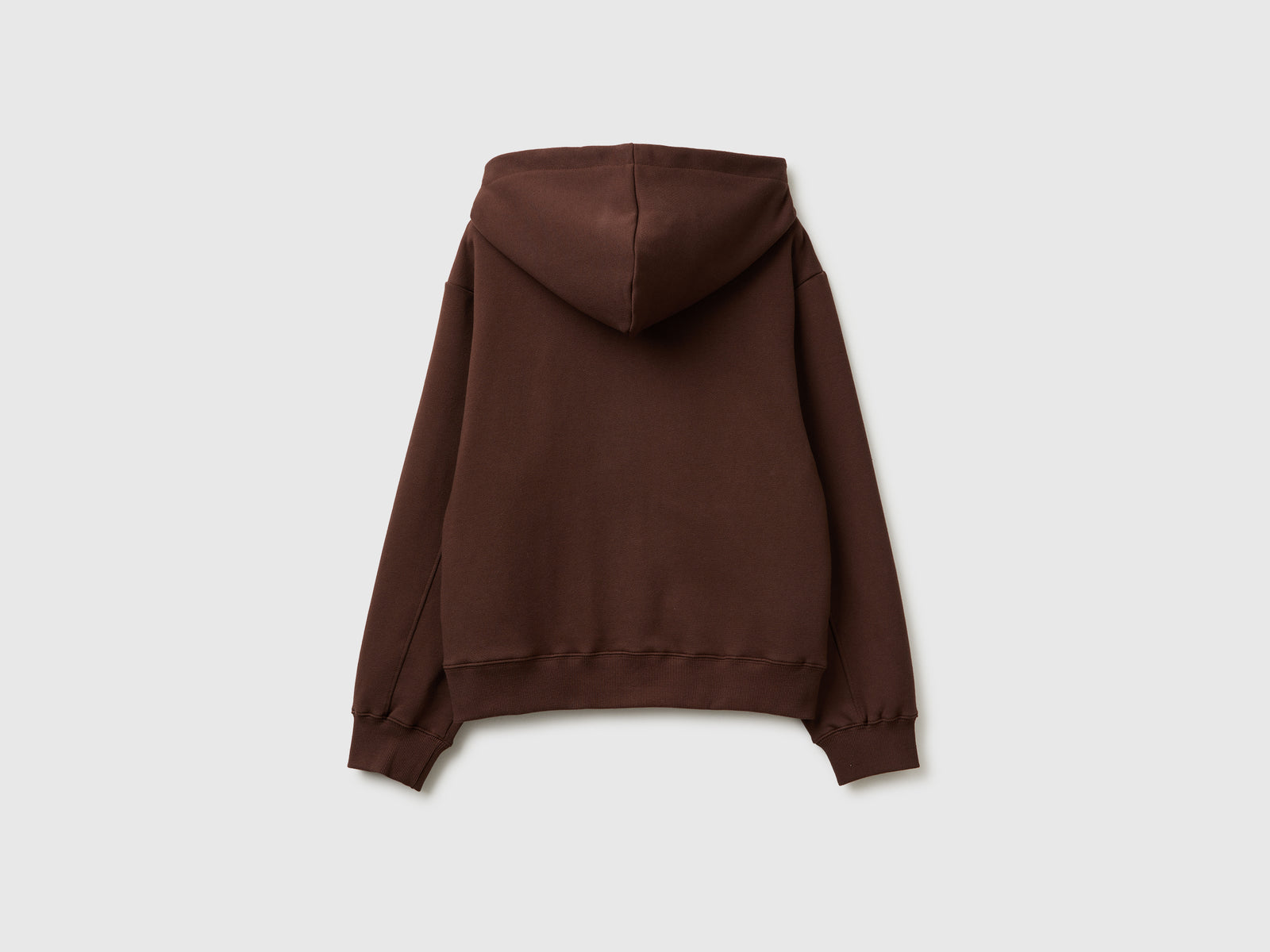Felpa con cappuccio e zip da donna marrone scuro 2 | Benetton Outlet