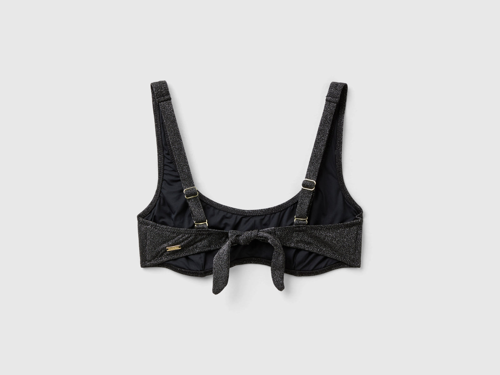 Reggiseno mare coppa C con lurex da donna nero 2 | Benetton Outlet