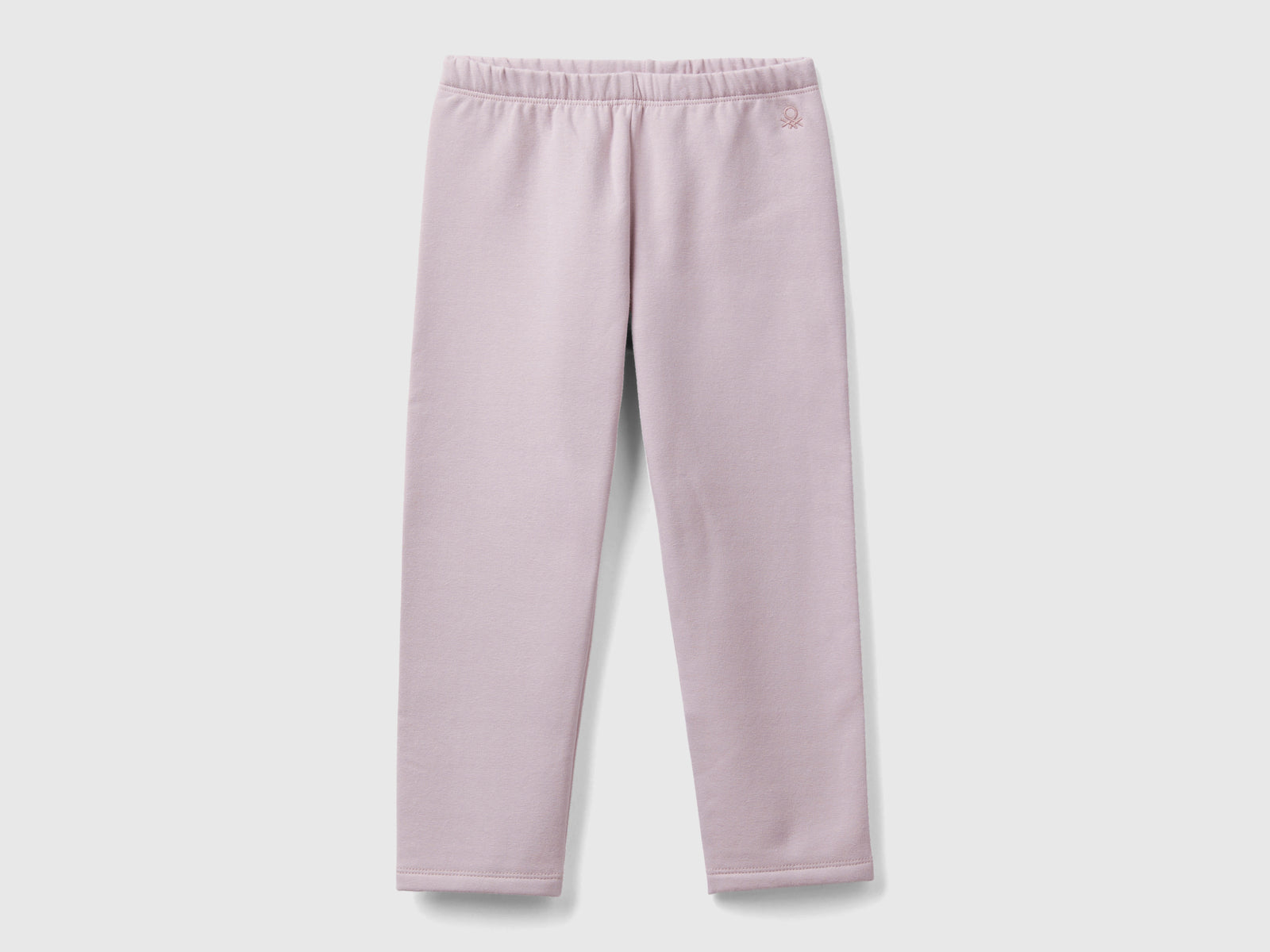 Leggings in felpa calda da bimba rosa | Benetton Outlet