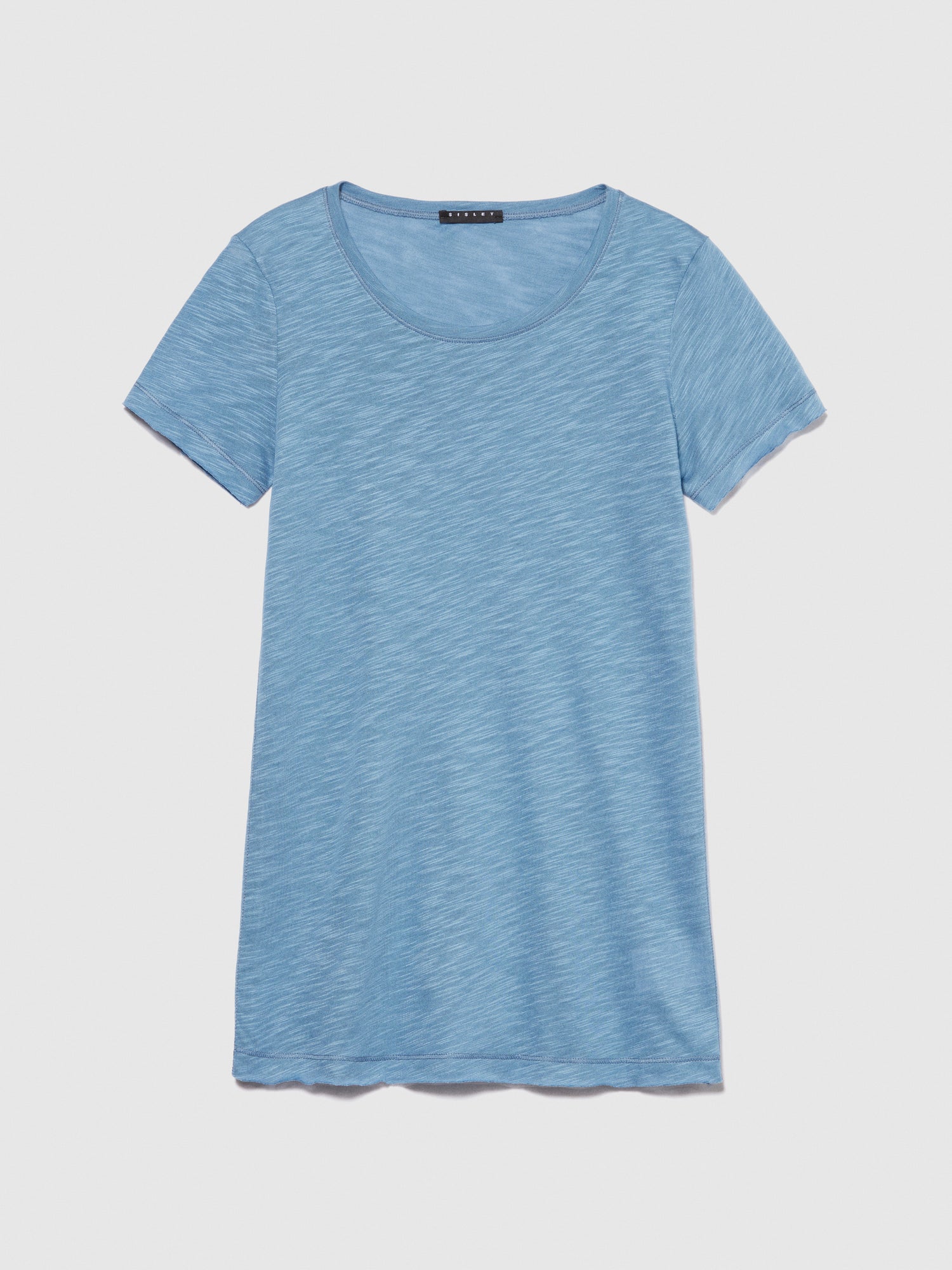 T-shirt girocollo da donna blu | Sisley Outlet